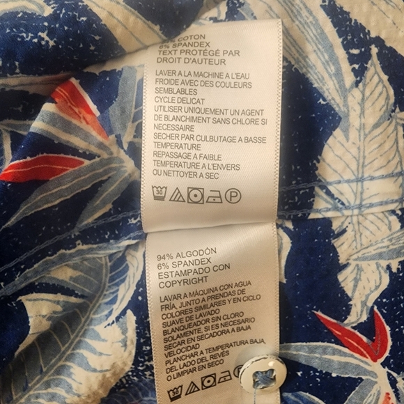 Tommy Bahama Nova Wave Palm Tree Contrast Lined Hawaiian Shirt Mens XXL - Picture 5 of 7